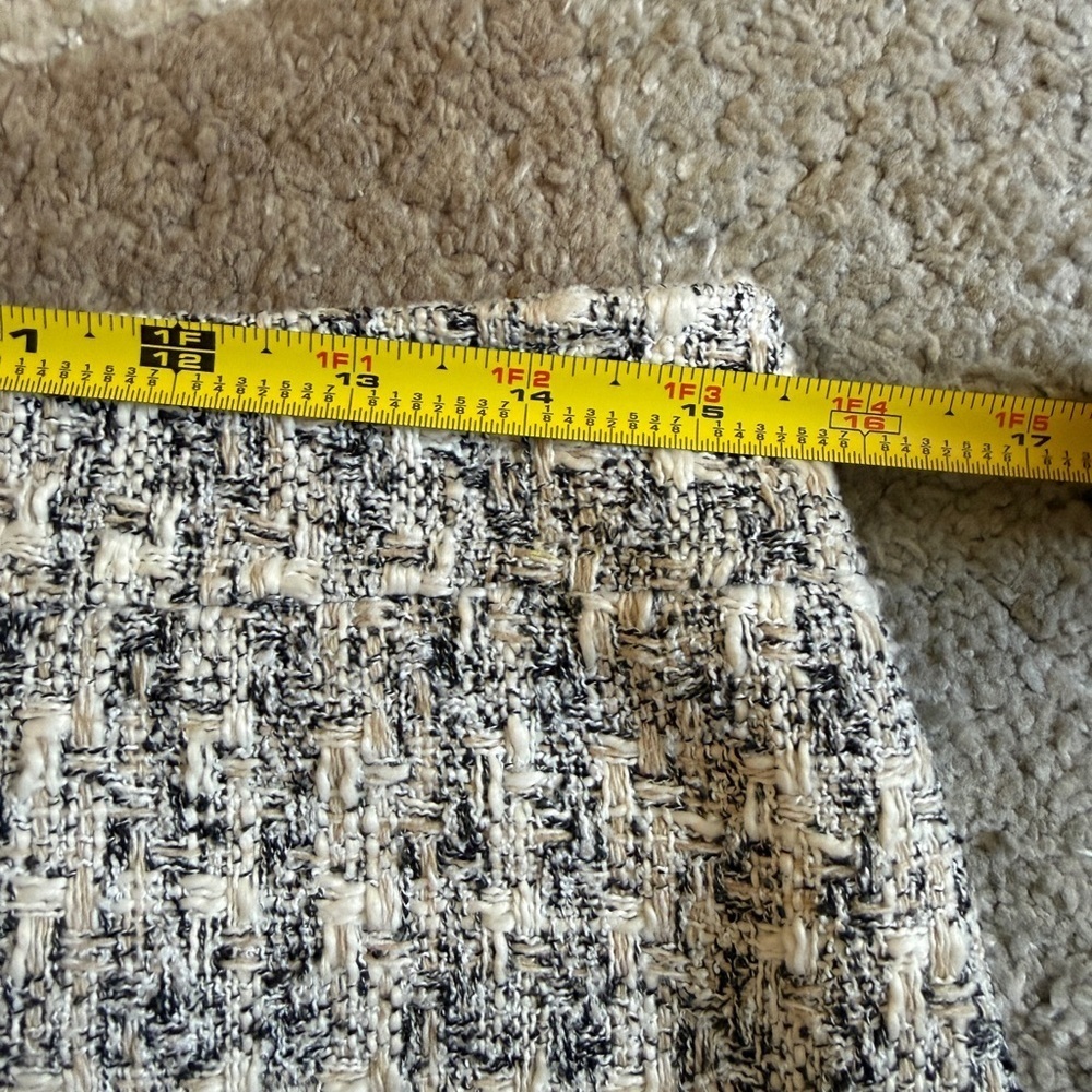 Rachel Zoe Plaid Tweed Lined Mini Skirt- size 6 - Picture 5 of 8